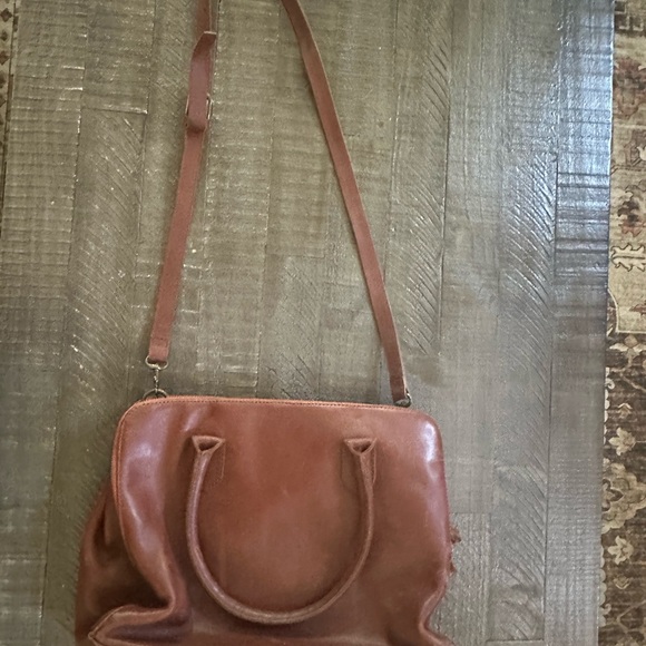 Alba bag Classic brown Leather zippy work tote - Picture 9 of 16